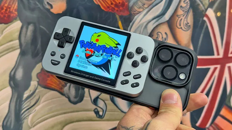 Console rétro portable – charge sans fil et écran XL