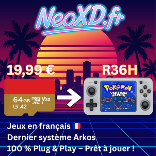 Carte Mémoire R36H Avec Les Jeux en Français 🇫🇷