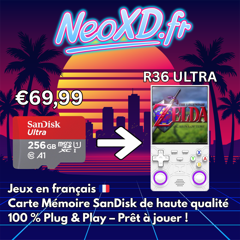 Carte Mémoire R36 ULTRA Avec Les Jeux en Français 🇫🇷