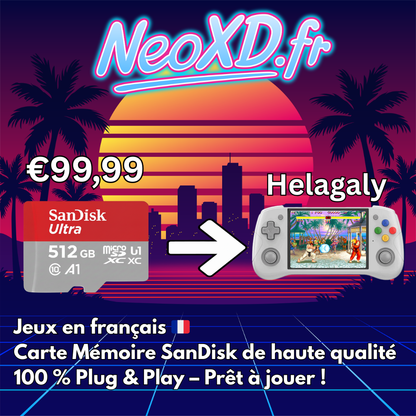 Carte Mémoire Helagaly Avec Les Jeux en Français 🇫🇷