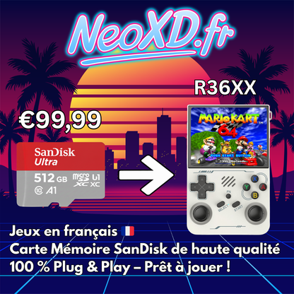 Carte Mémoire R36XX Avec Les Jeux en Français 🇫🇷