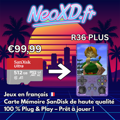 Carte Mémoire R36 PLUS Avec Les Jeux en Français 🇫🇷