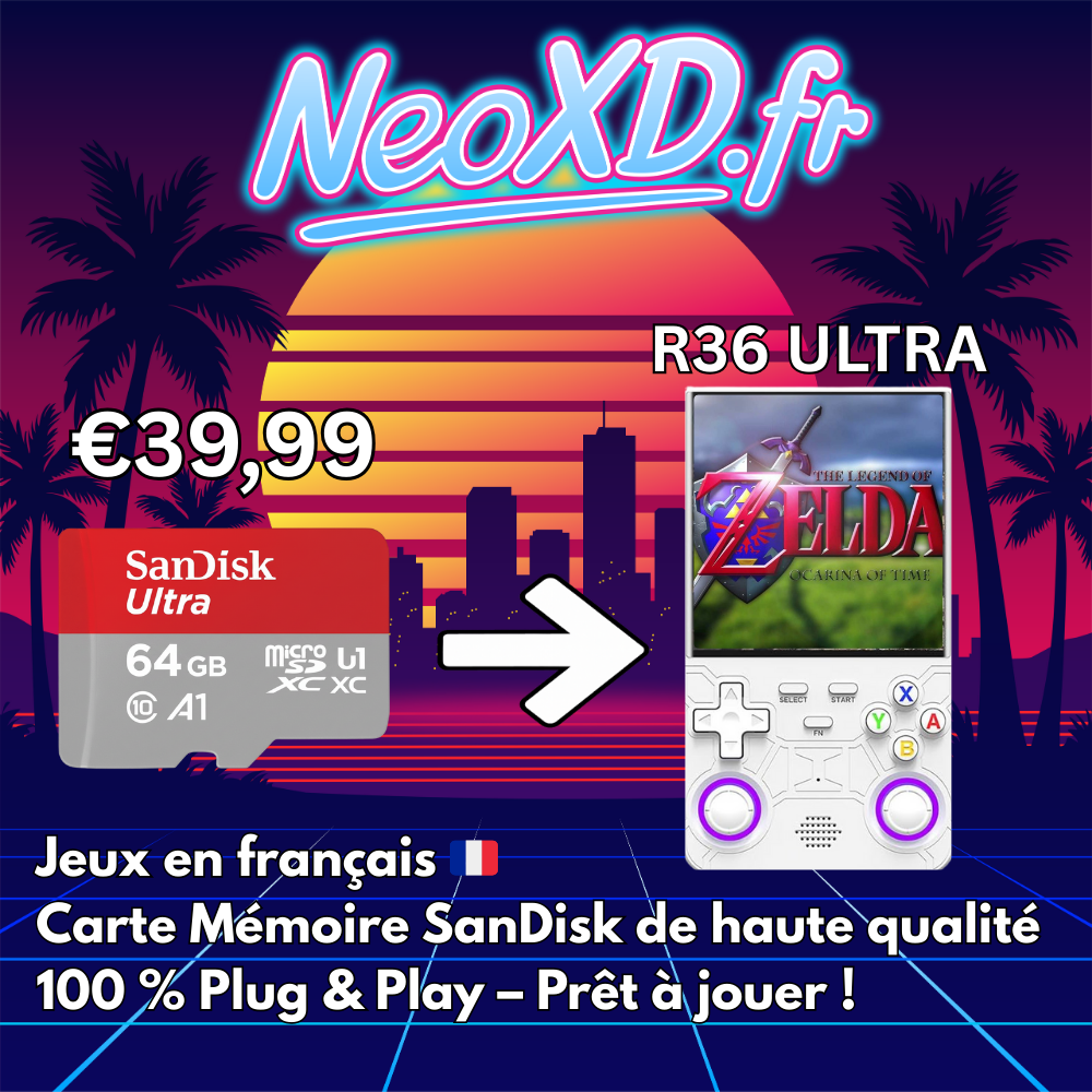 Carte Mémoire R36 ULTRA Avec Les Jeux en Français 🇫🇷