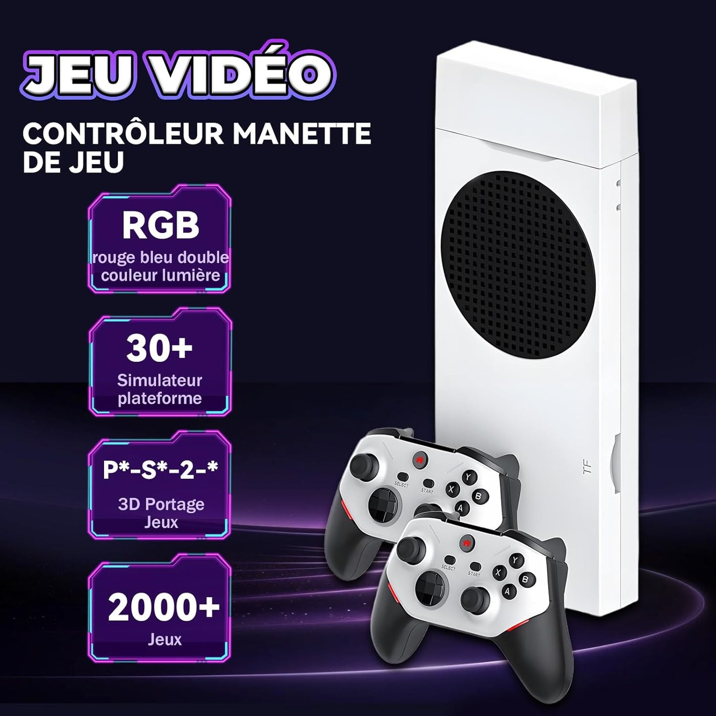 M88 Console Rétro 4K – 20000+ Jeux, 30+ Émulateurs, 128G