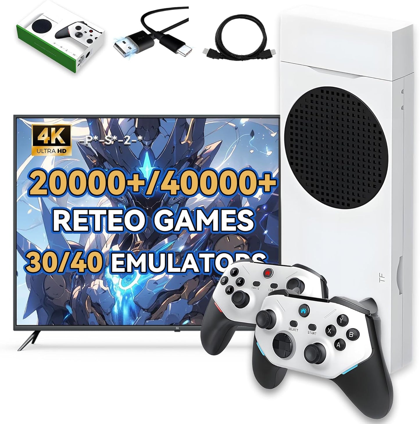 M88 Console Rétro 4K – 20000+ Jeux, 30+ Émulateurs, 128G