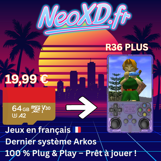Carte Mémoire R36 PLUS Avec Les Jeux en Français 🇫🇷